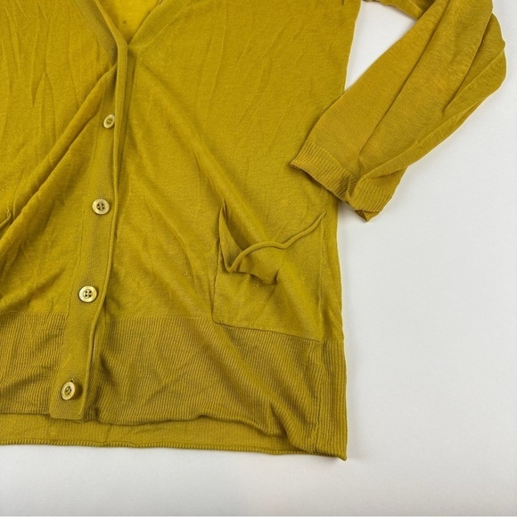 Moth Cardigan Sweater Womens XS/TP Mustard Yellow - Picture 5 of 11